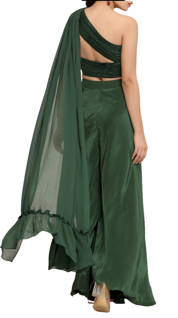 Green Kavya Palazzo Pant Set