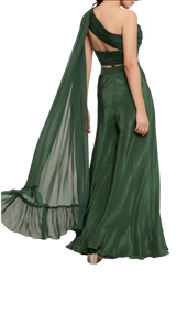 Green Kavya Palazzo Pant Set