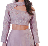 Blush Pink Cut-Out Lehenga - Preserve