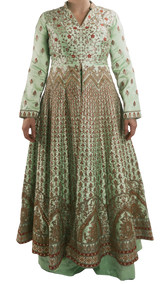 Mint Embroidered Anarkali - Preserve