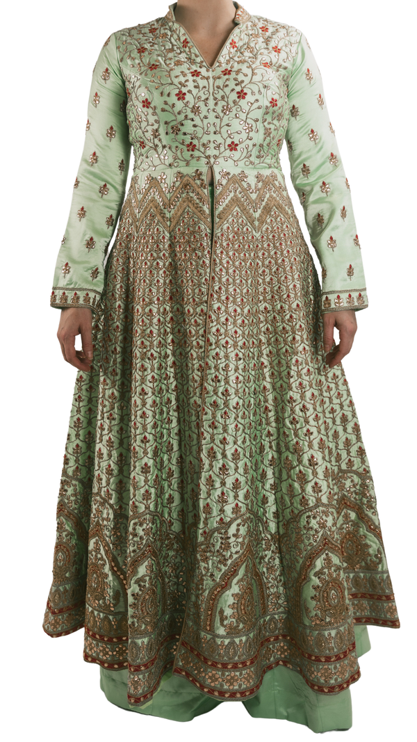 Mint Embroidered Anarkali - Preserve