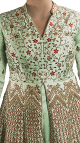 Mint Embroidered Anarkali - Preserve