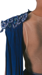 Royal Blue Reception Sari - Preserve